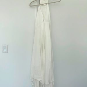 White flowy sundress